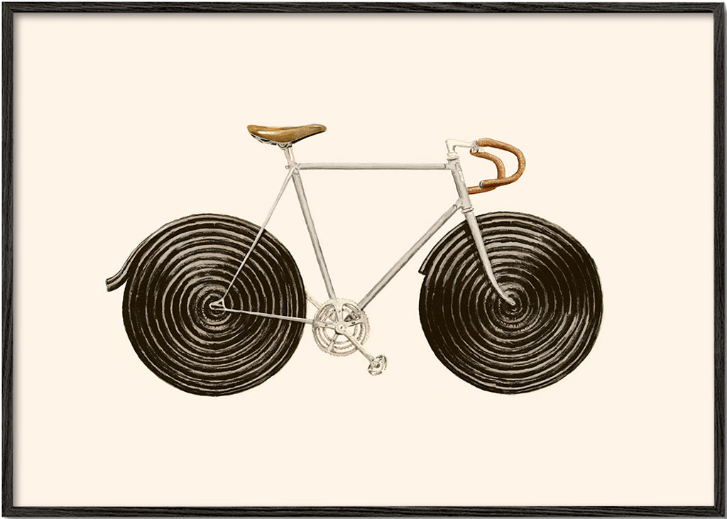Lakritscykel illustration
