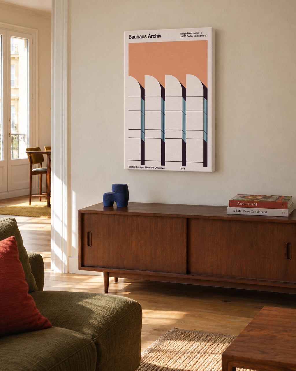 Bauhaus - Archiv Berlin - Unframed canvas in an interior