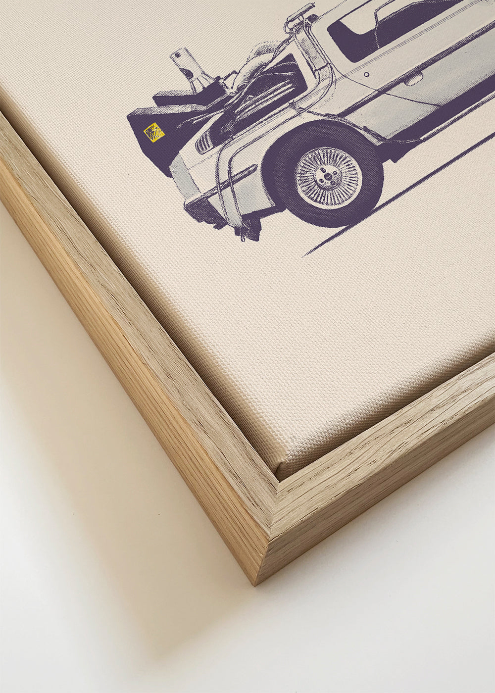 Vintage affisch DeLorean sida