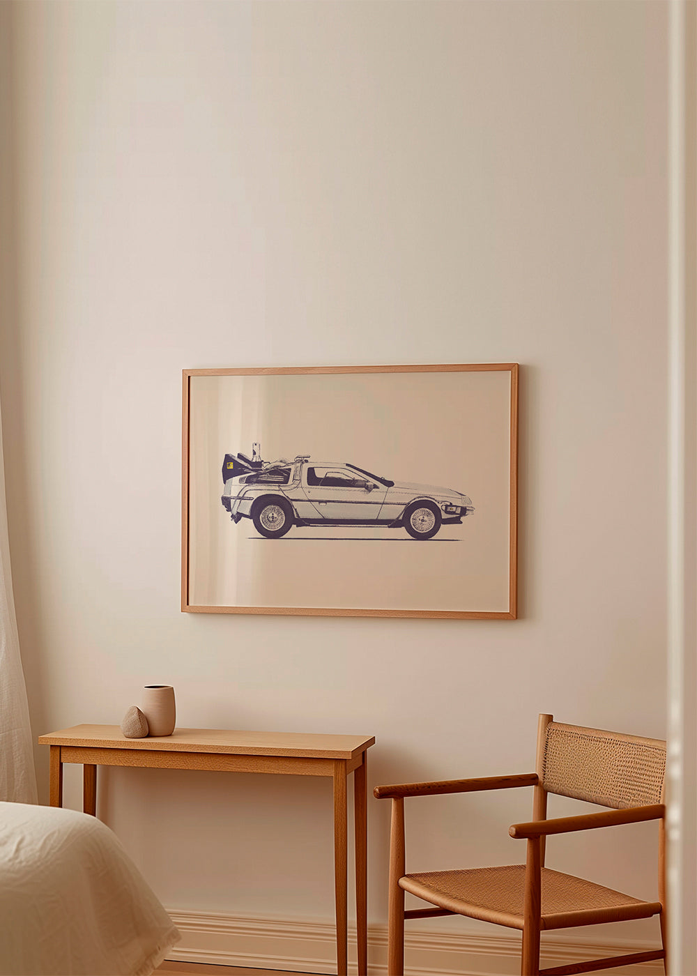 Vintage affisch DeLorean sida