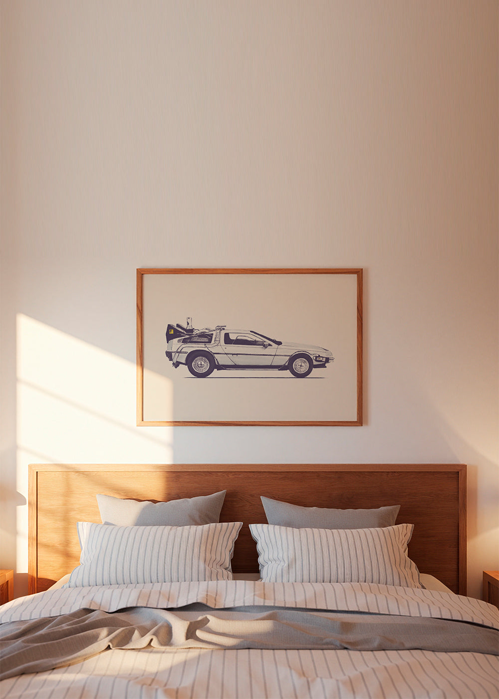 Vintage affisch DeLorean sida