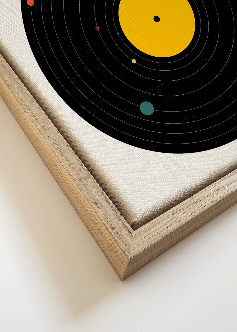 Vintage-affisch med vinylgrafik