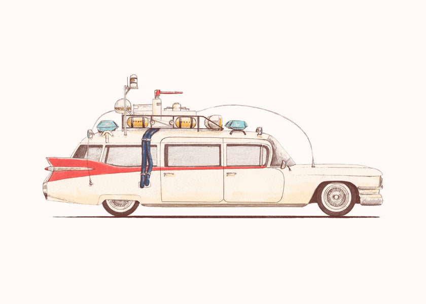 Vintage bil illustration