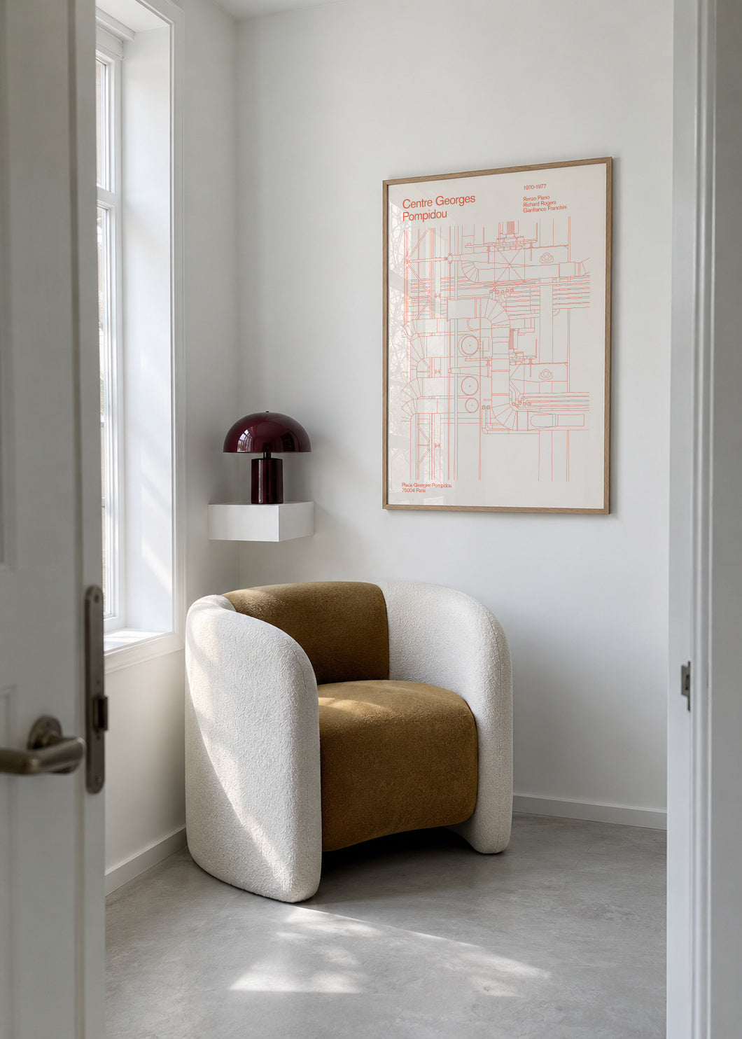 Centre Georges Pompidou - Framed poster in an interior