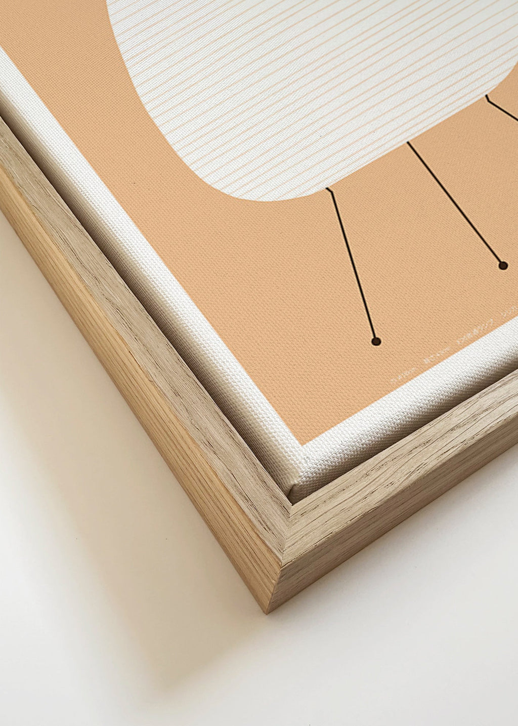Minimalistisk tavla Noguchi Akari lampa