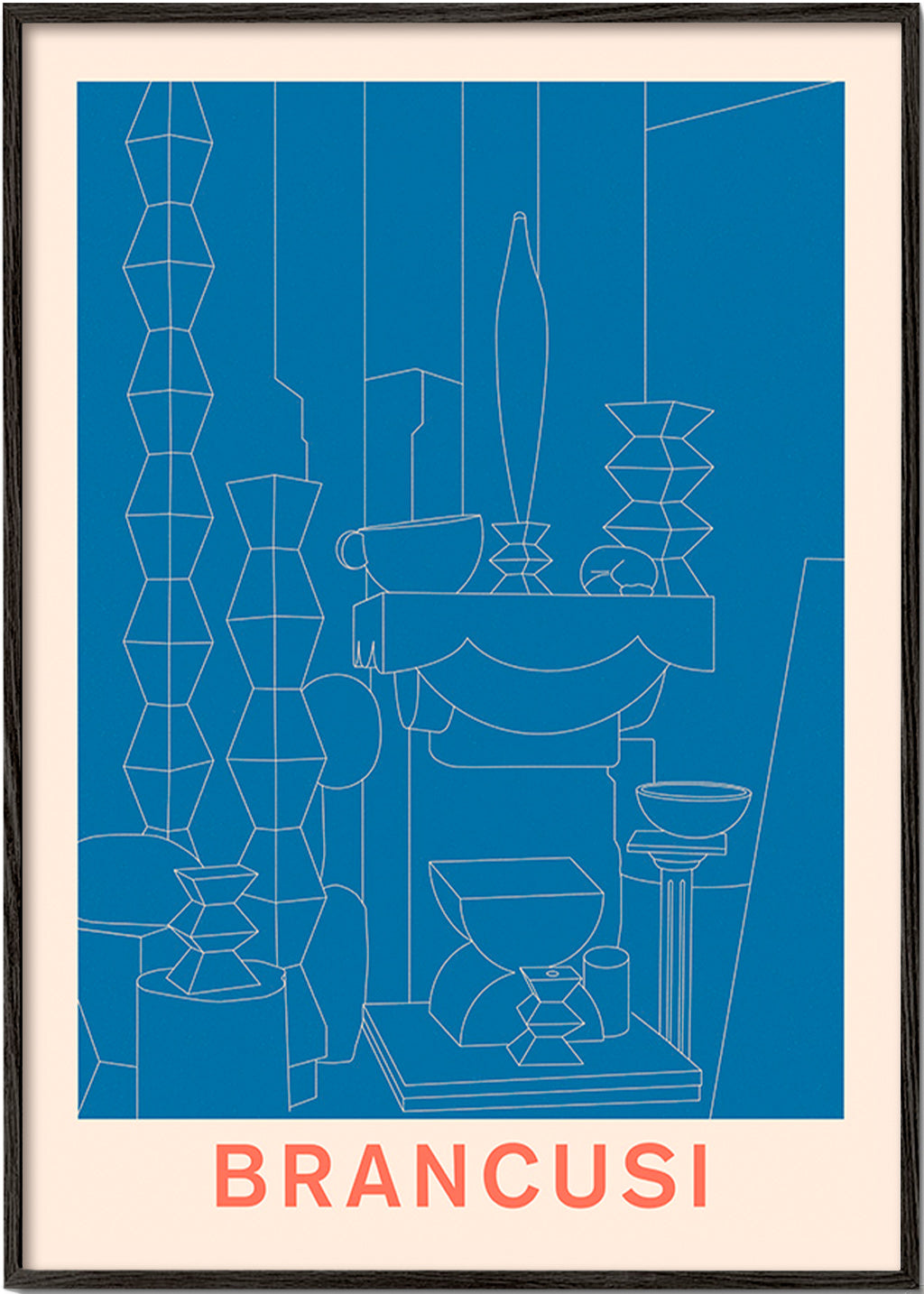Geometrisk illustration Brancusi