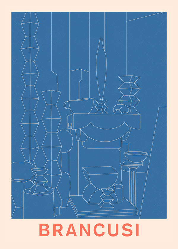 Geometrisk illustration Brancusi