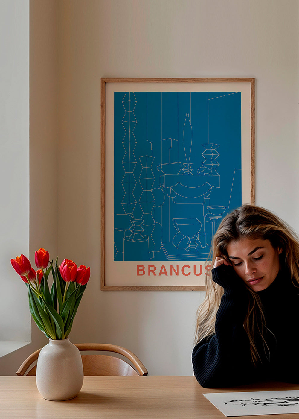 Geometrisk illustration Brancusi