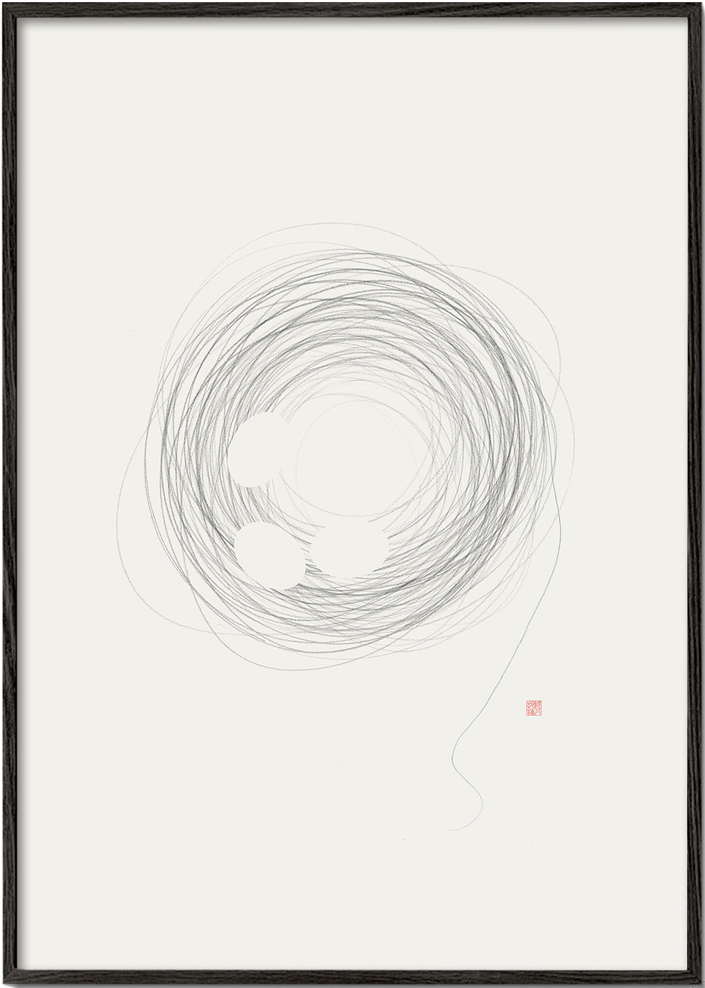 Minimalistisk design bo i linjekonst