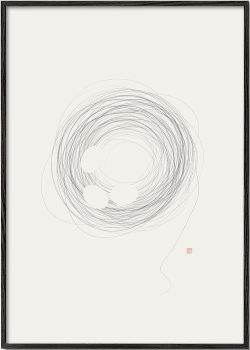 Minimalistisk design bo i linjekonst