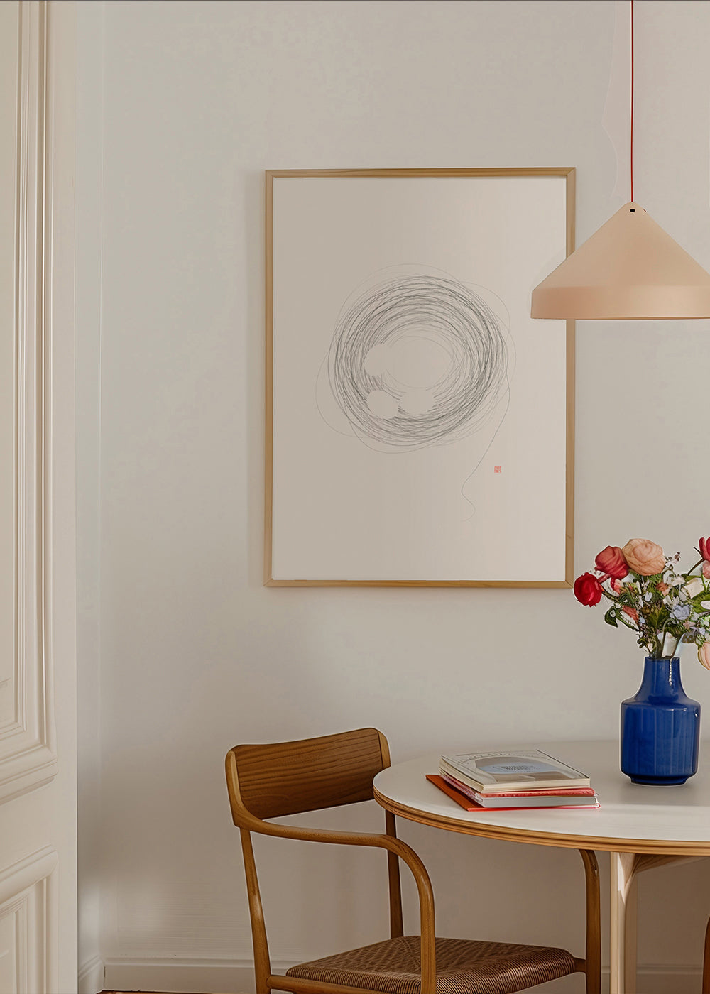 Minimalistisk design bo i linjekonst