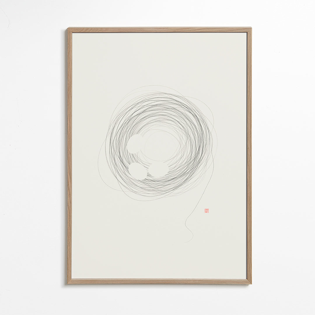 Minimalistisk design bo i linjekonst
