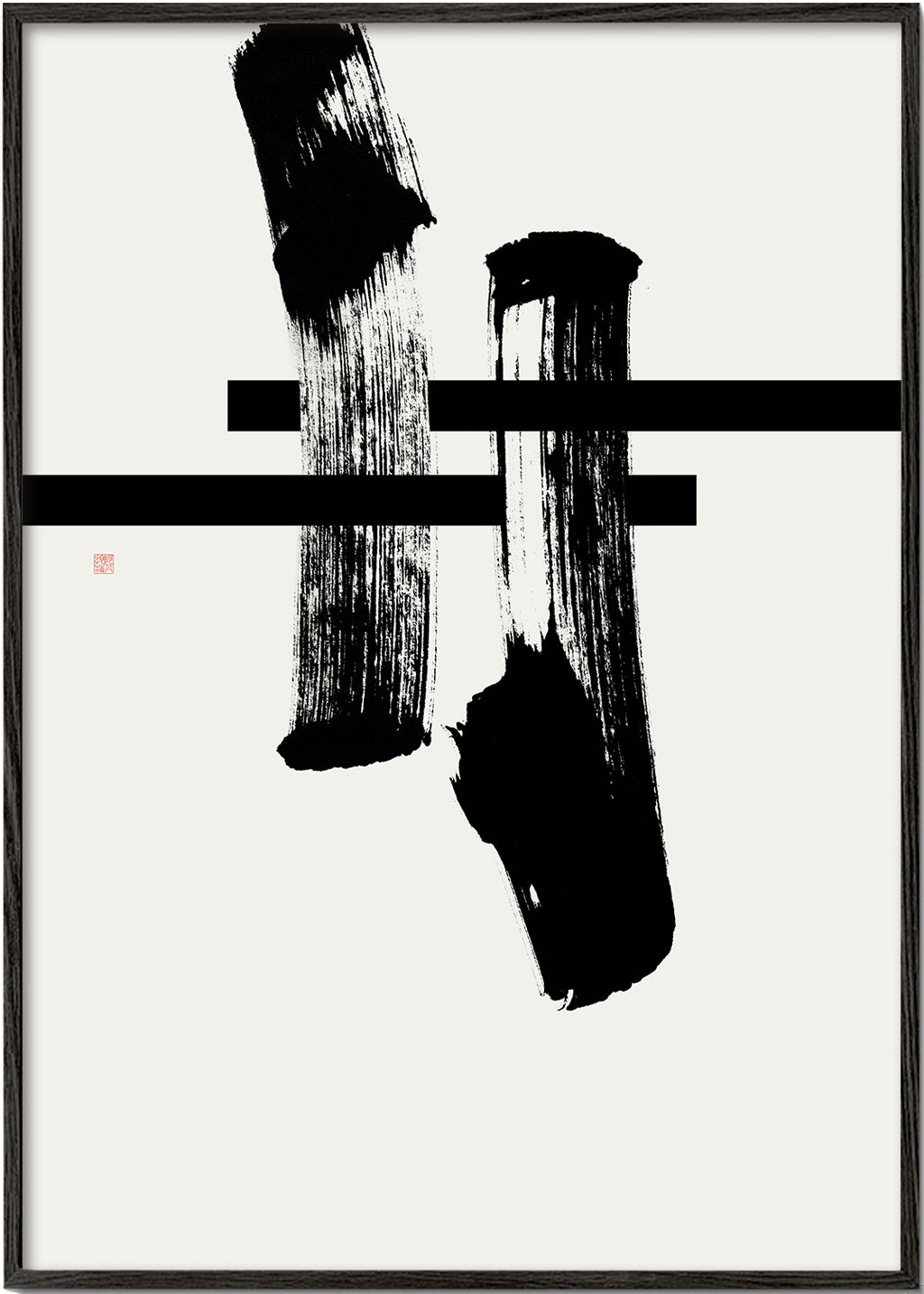 Minimalistisk bläckgest