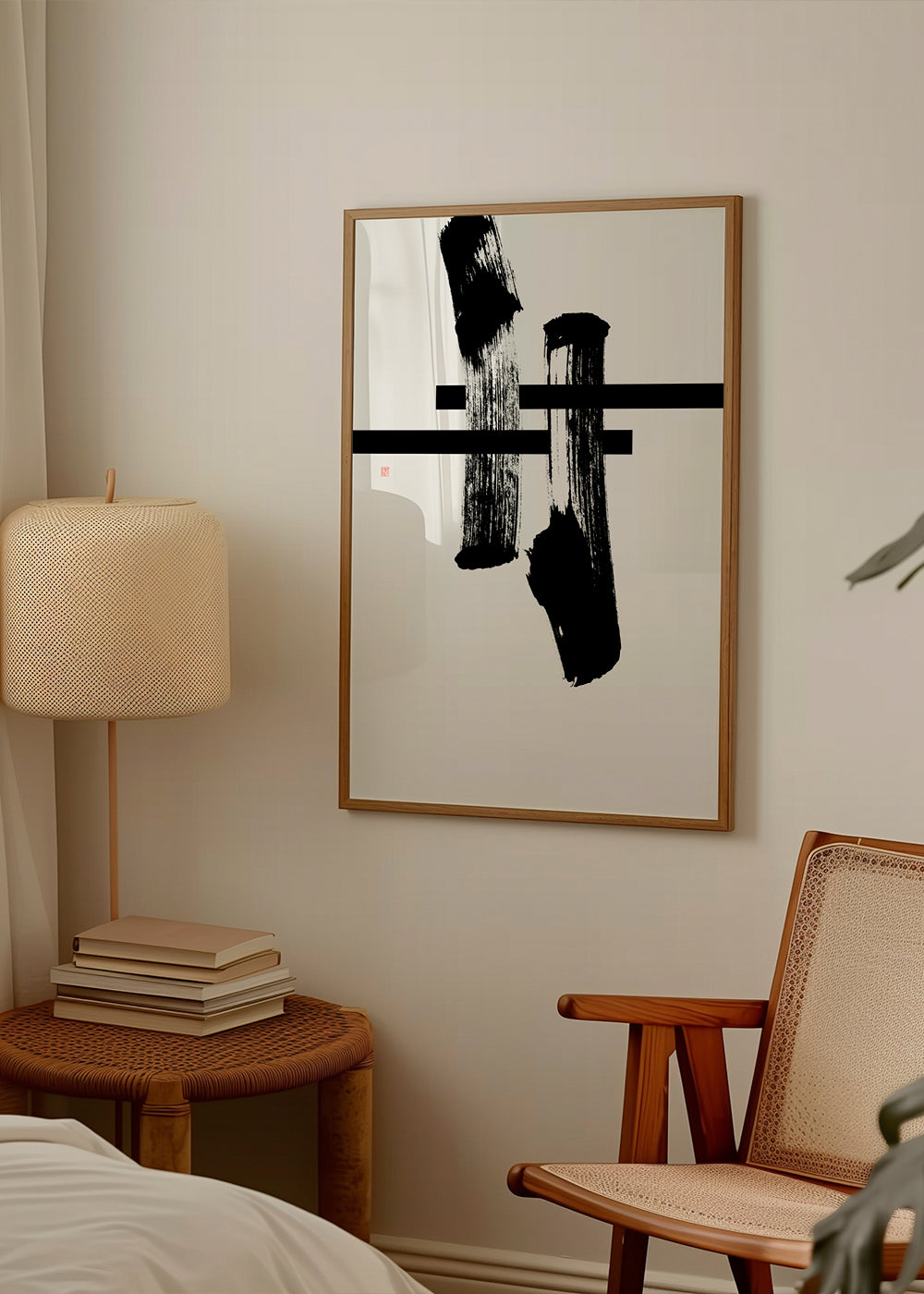 Minimalistisk bläckgest