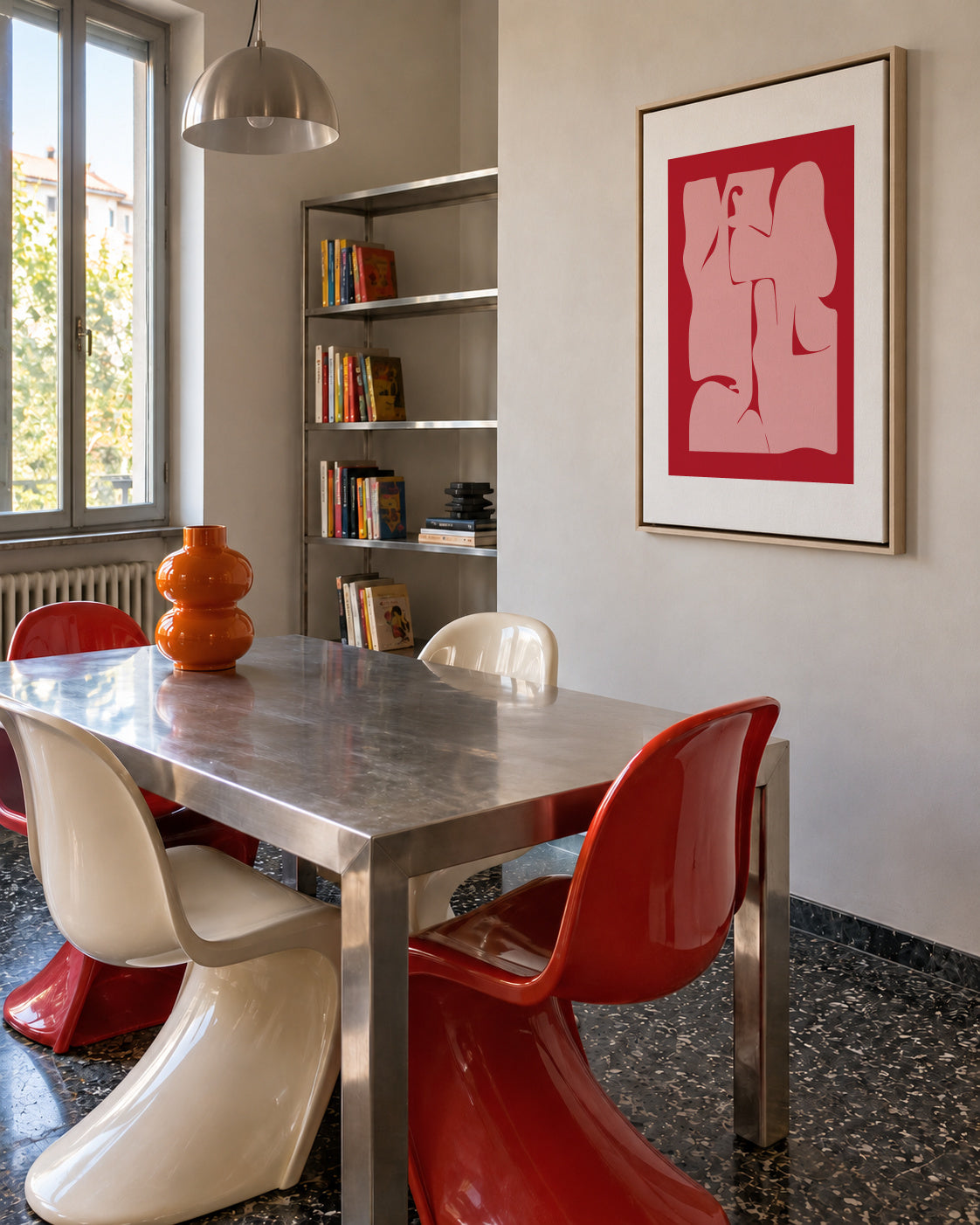Abstract I - Framed canvas in an interior