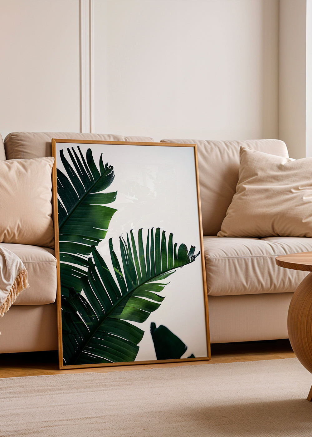 Botanisk poster gröna blad vertikal