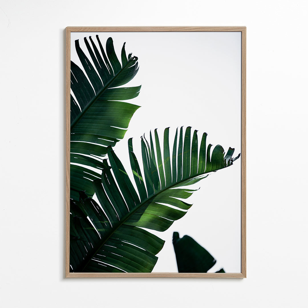 Botanisk poster gröna blad vertikal