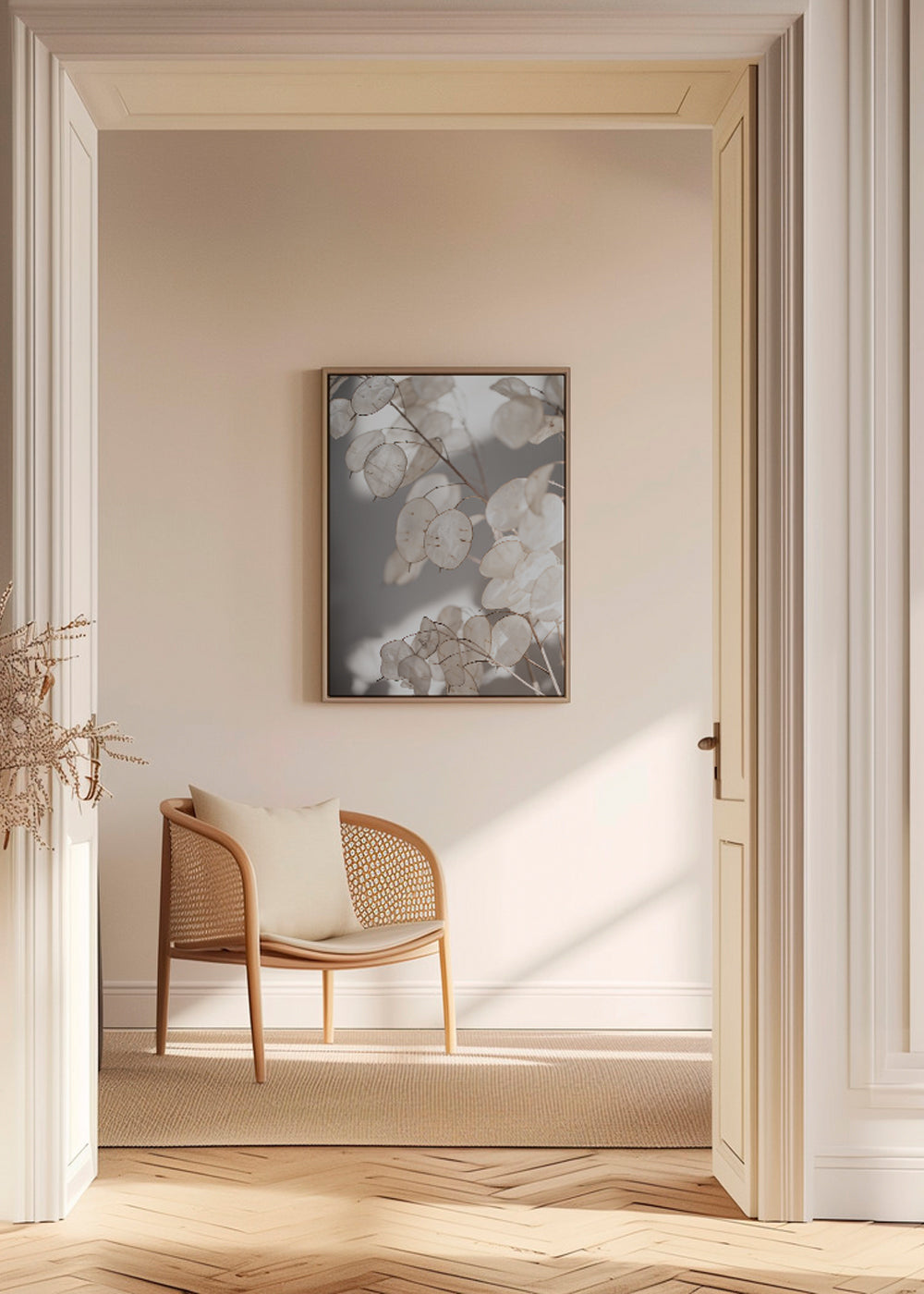Botanisk print genomskinliga blad fotografi