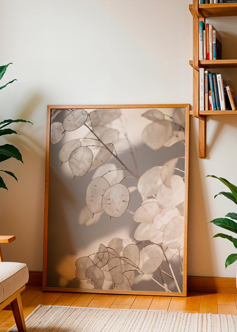 Botanisk print genomskinliga blad fotografi