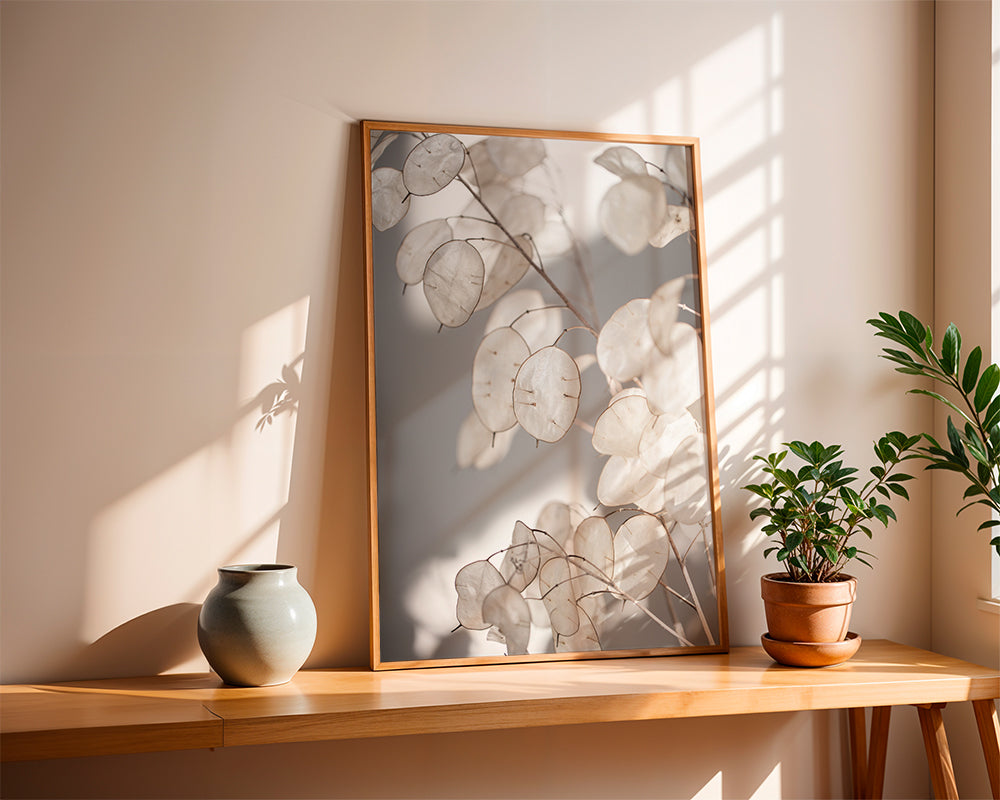 Botanisk print genomskinliga blad fotografi