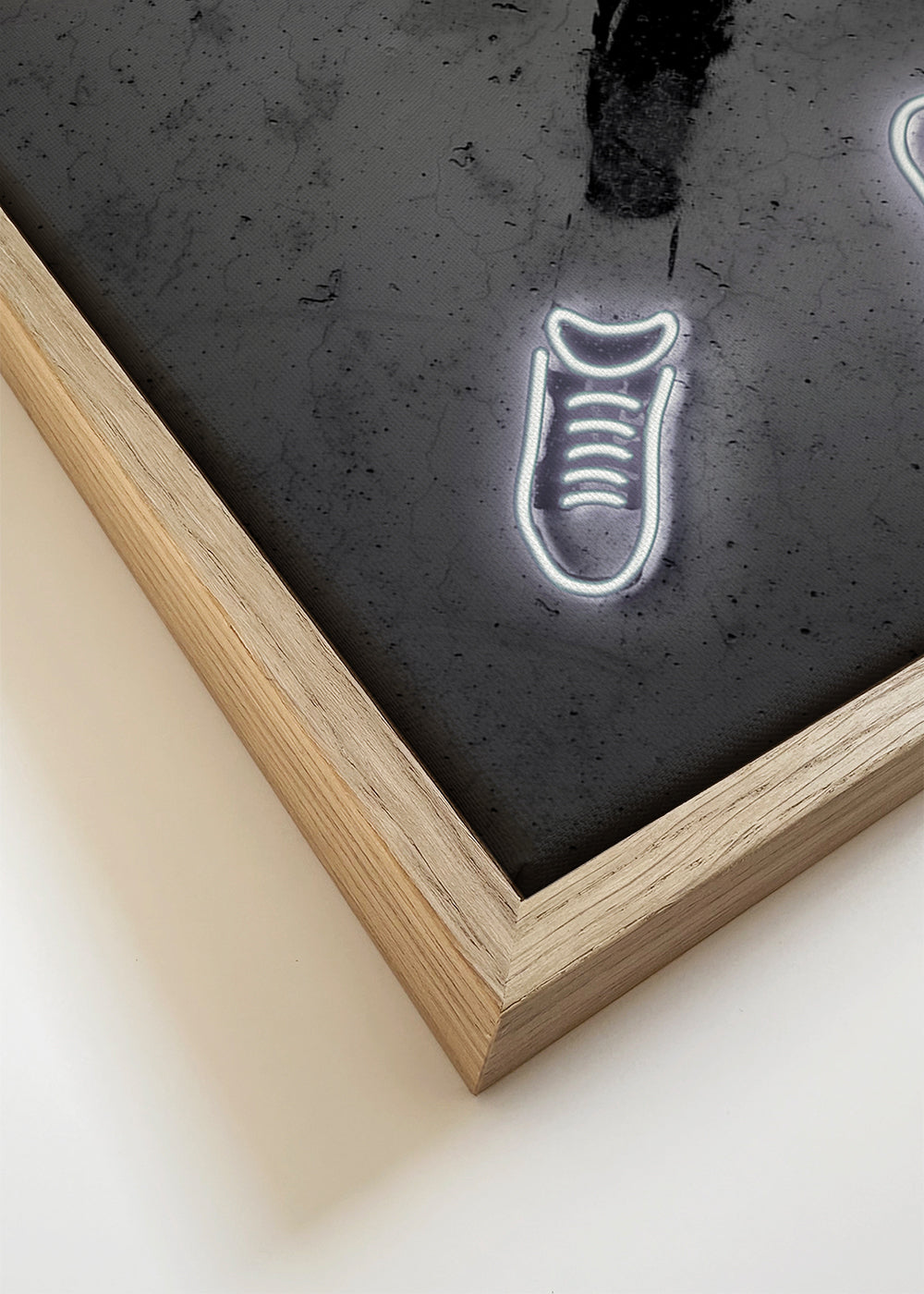 Sporttavla stencil med neon
