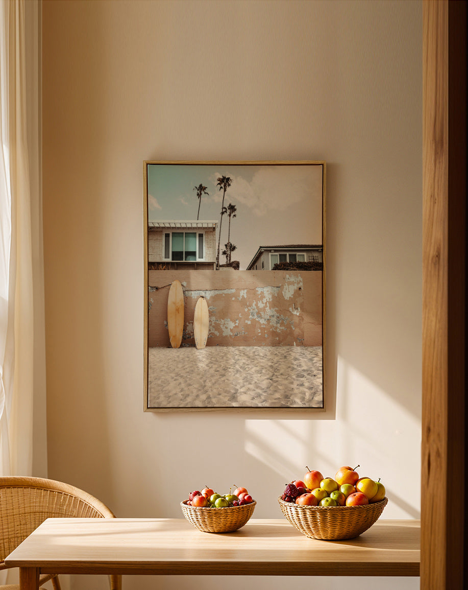 California Dream - Framed canvas in an interior