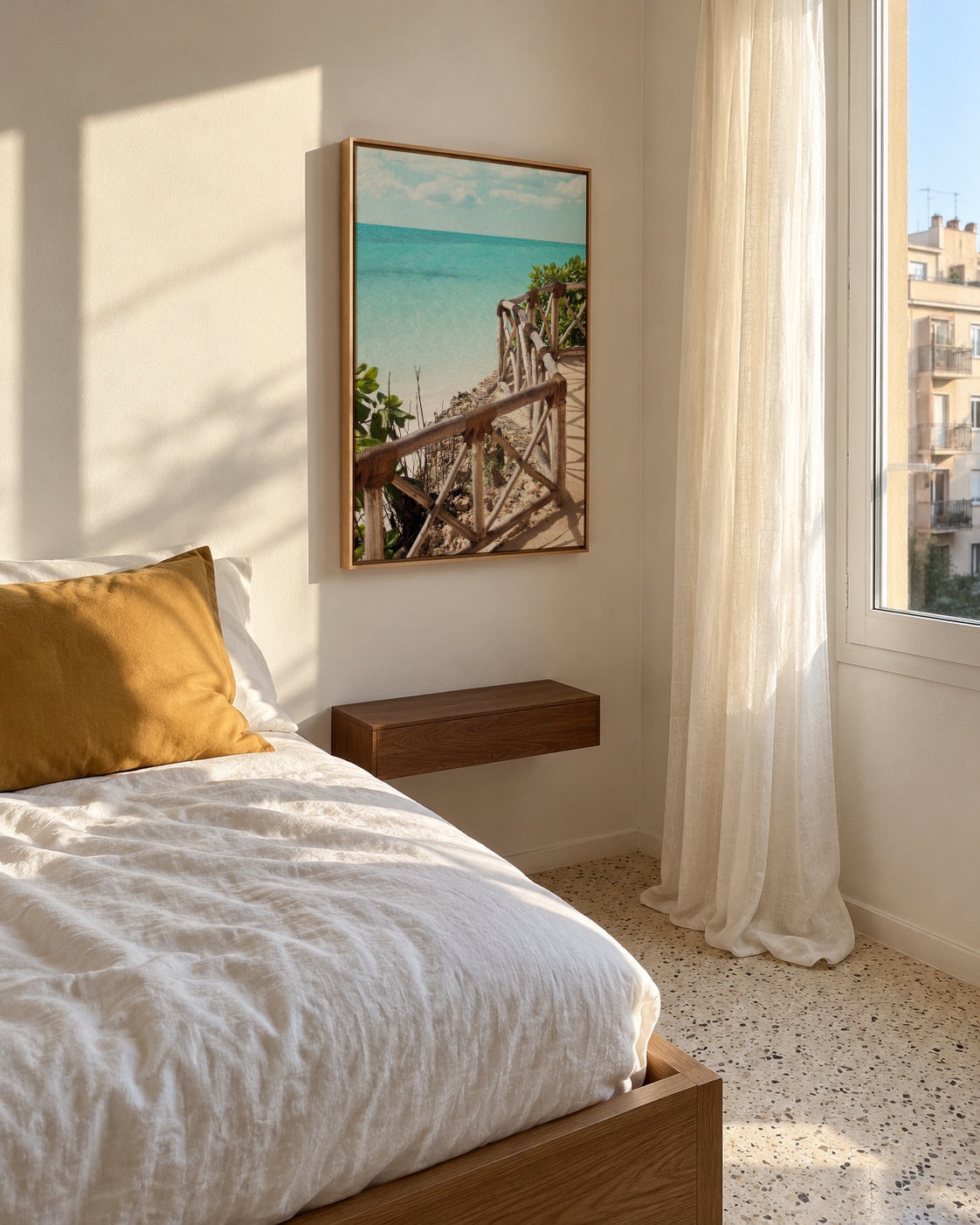 Walk With Me - Framed canvas in an interior