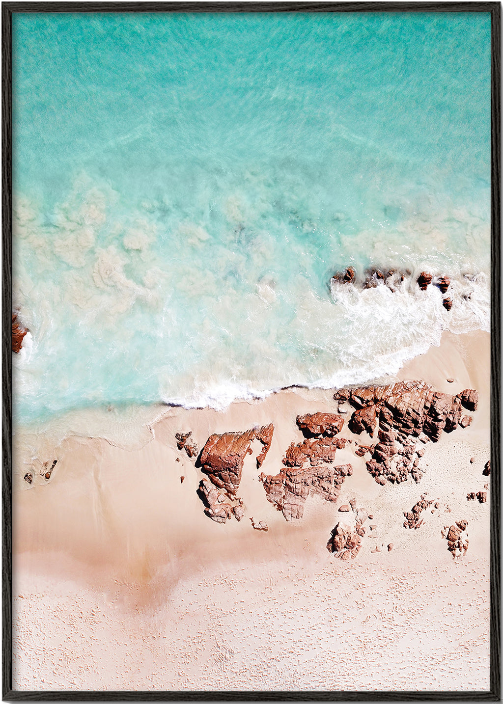 Flygfoto av strand