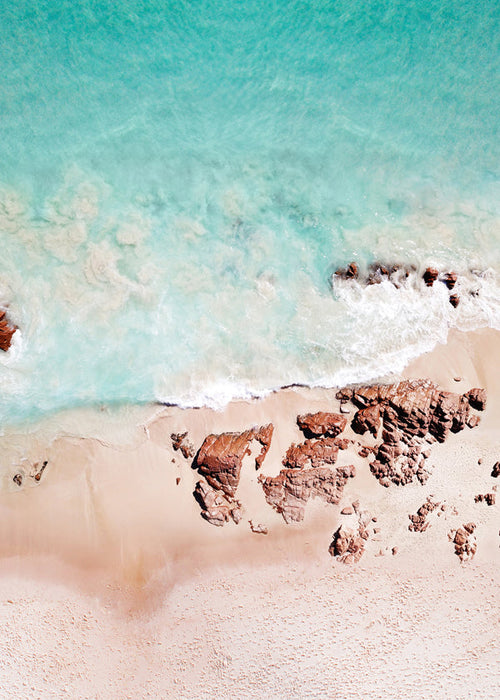 Flygfoto av strand