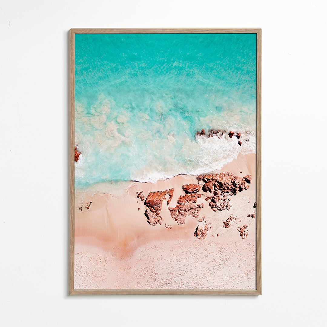 Flygfoto av strand