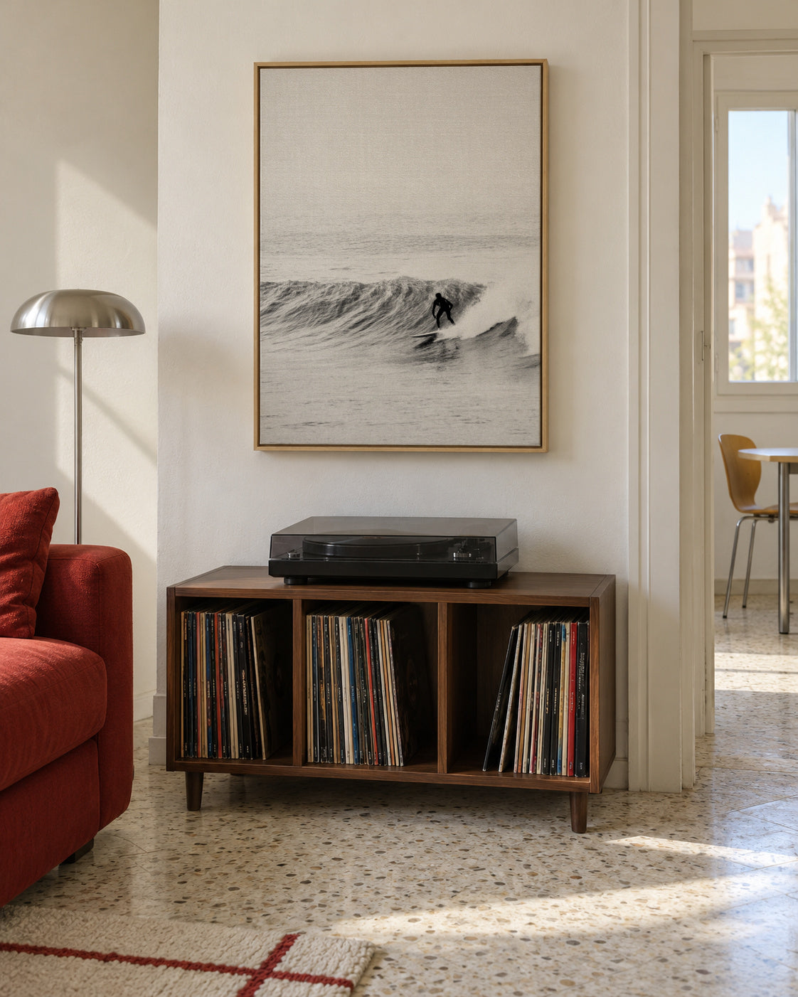 Surf Time - Framed canvas in an interior