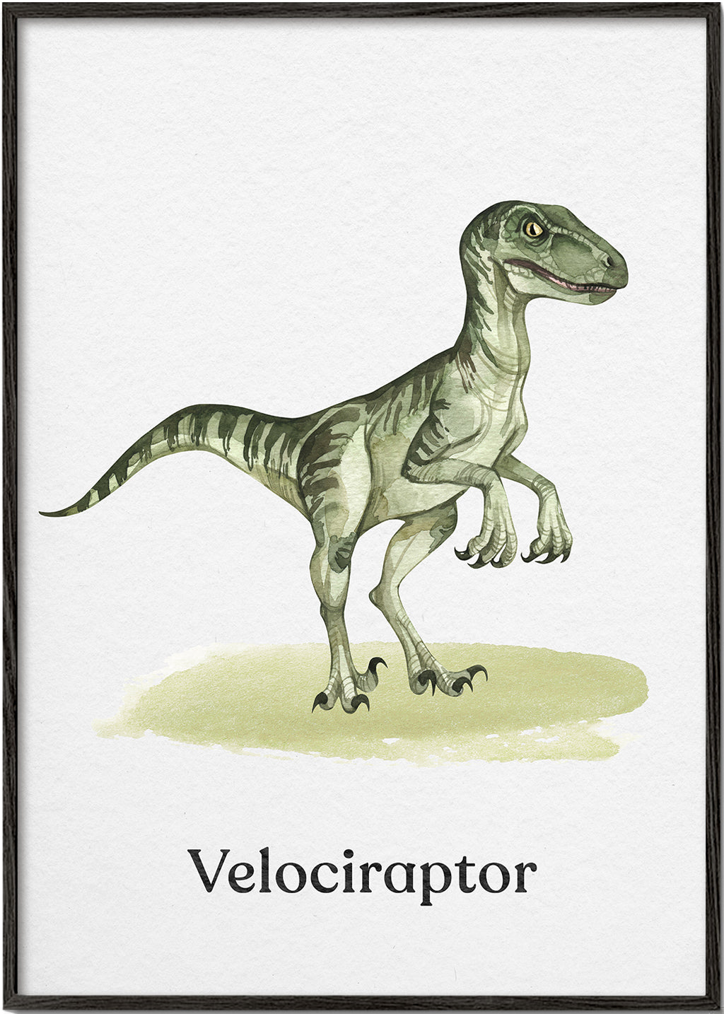 Velociraptor illustration för barn