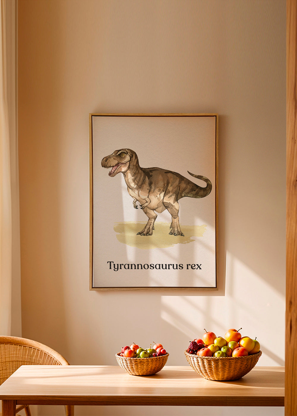 Konstverk Tyrannosaurus rex illustration