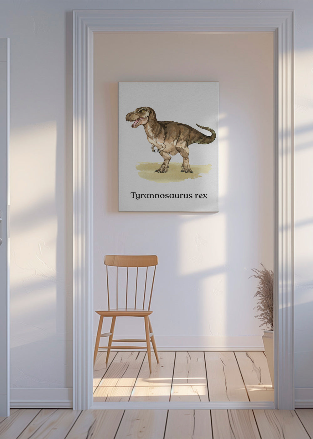 Konstverk Tyrannosaurus rex illustration