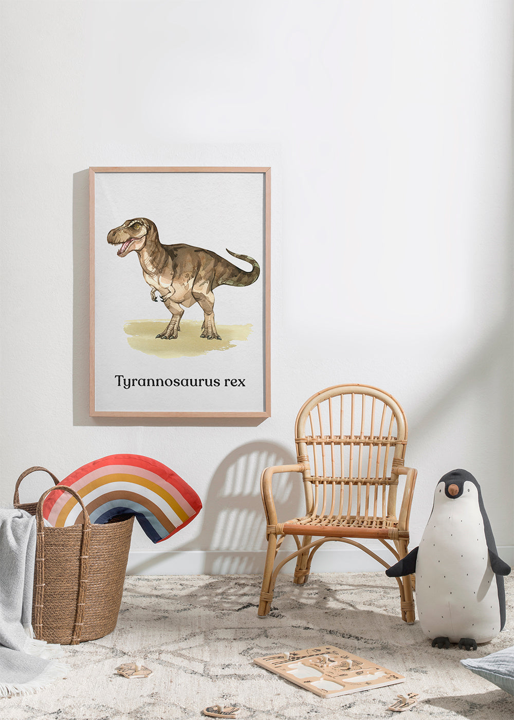 Konstverk Tyrannosaurus rex illustration