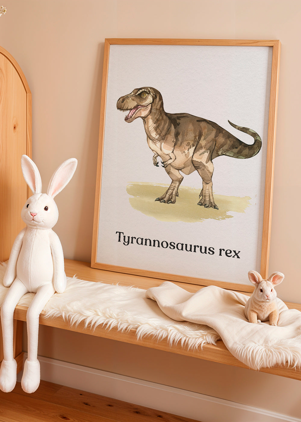 Konstverk Tyrannosaurus rex illustration