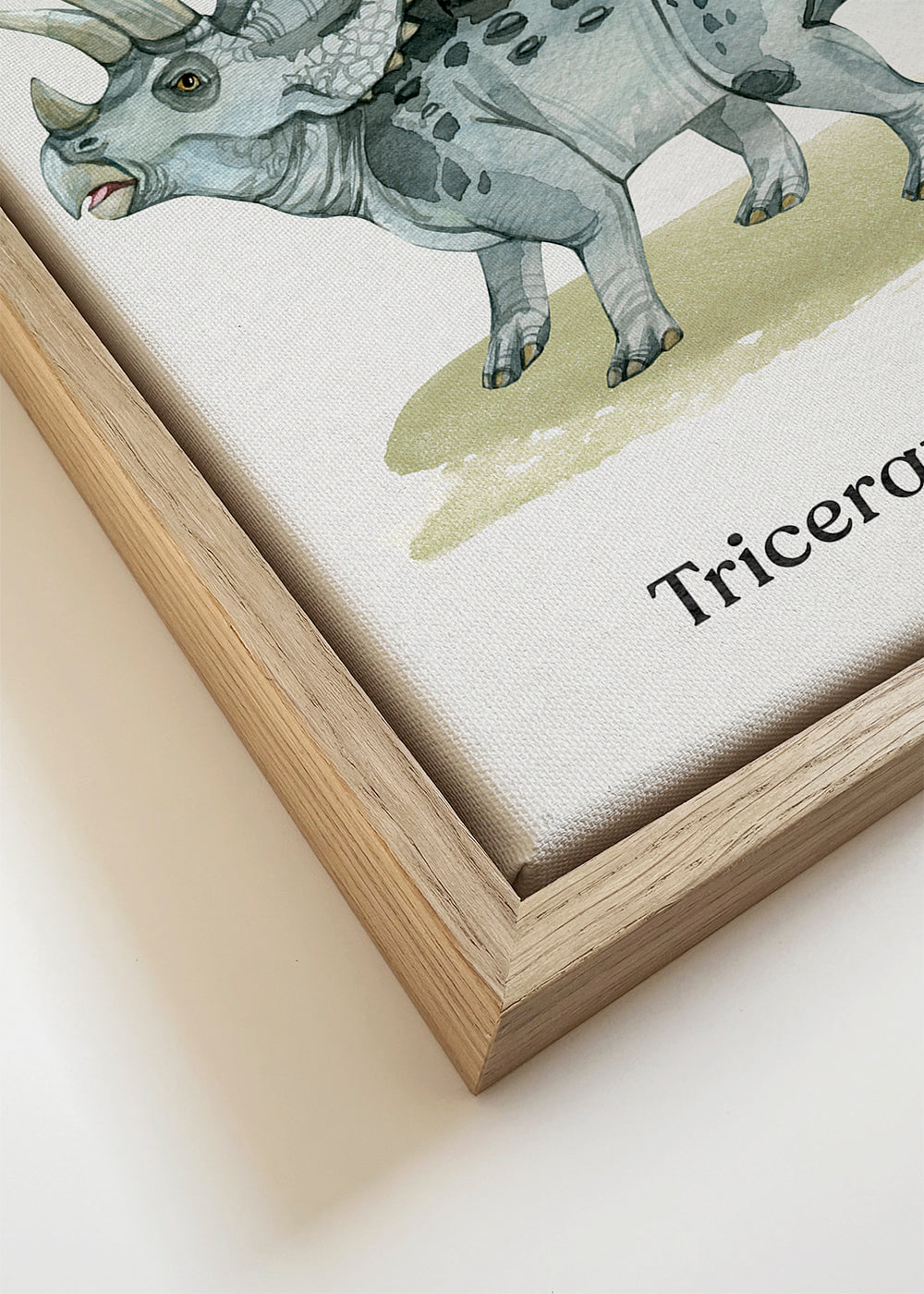 Konstverk Triceratops akvarellillustration