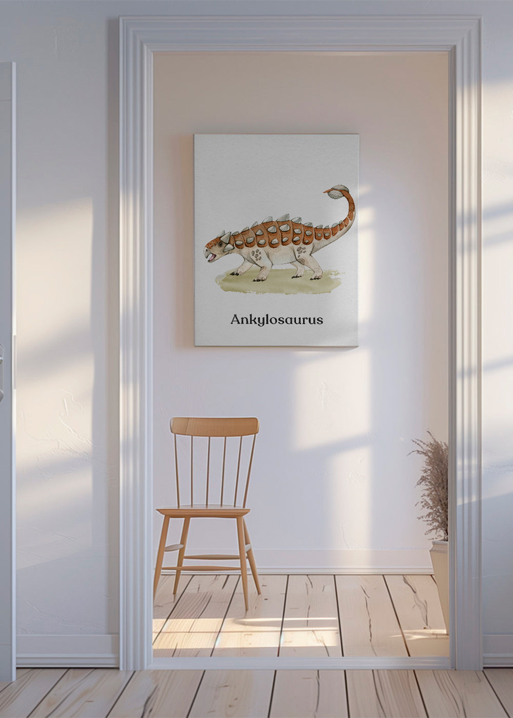 Ankylosaurus akvarell för barn