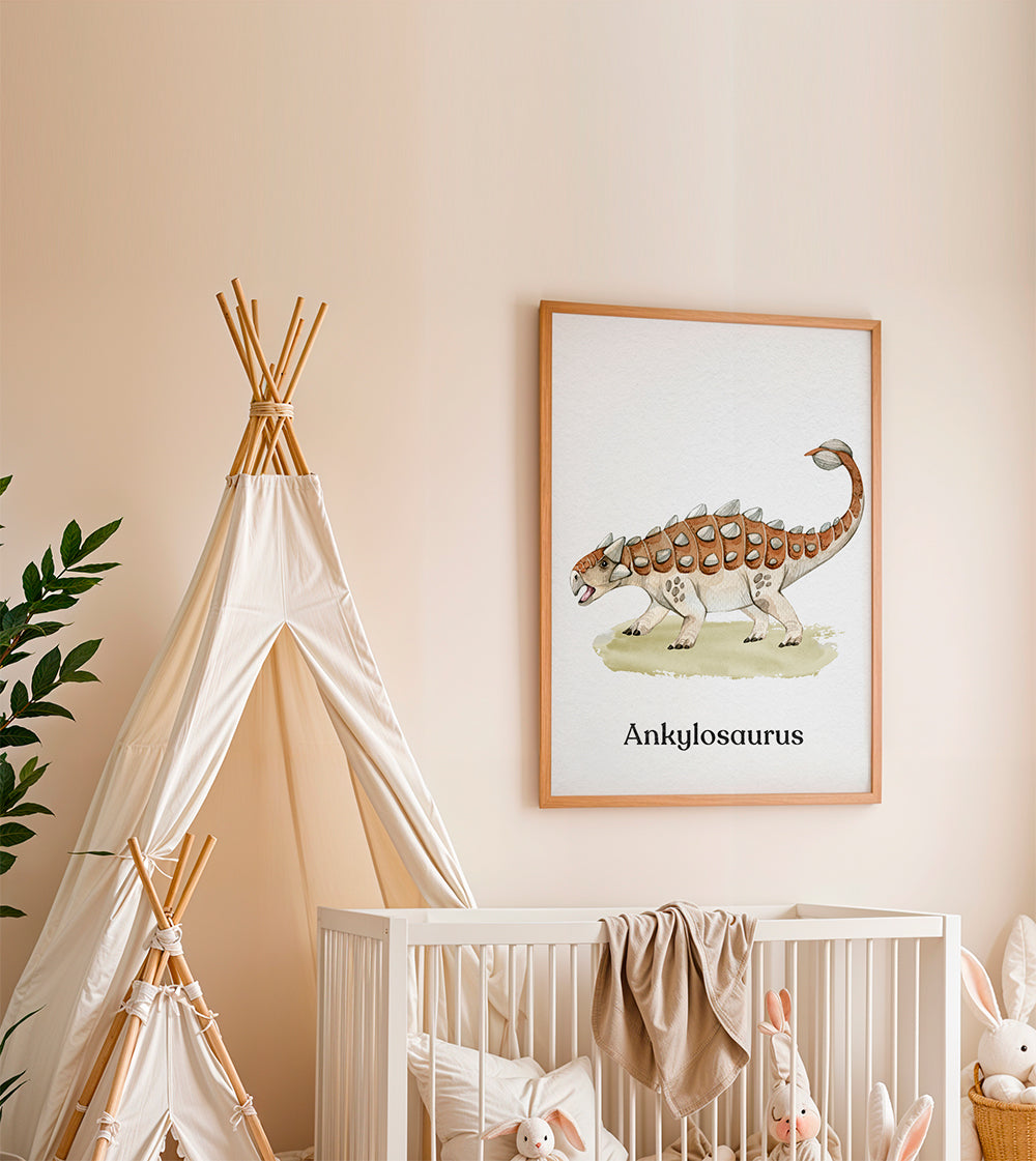 Ankylosaurus akvarell för barn