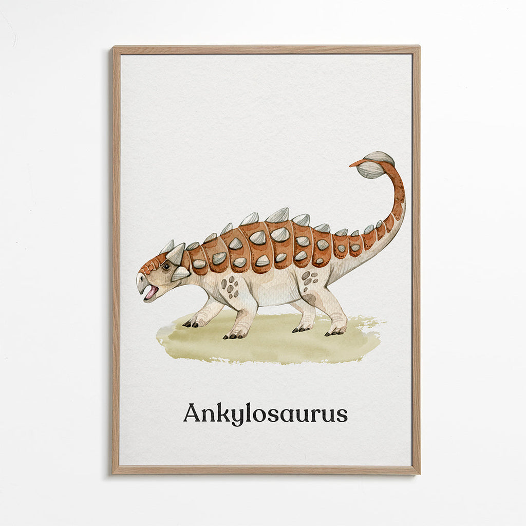 Ankylosaurus akvarell för barn