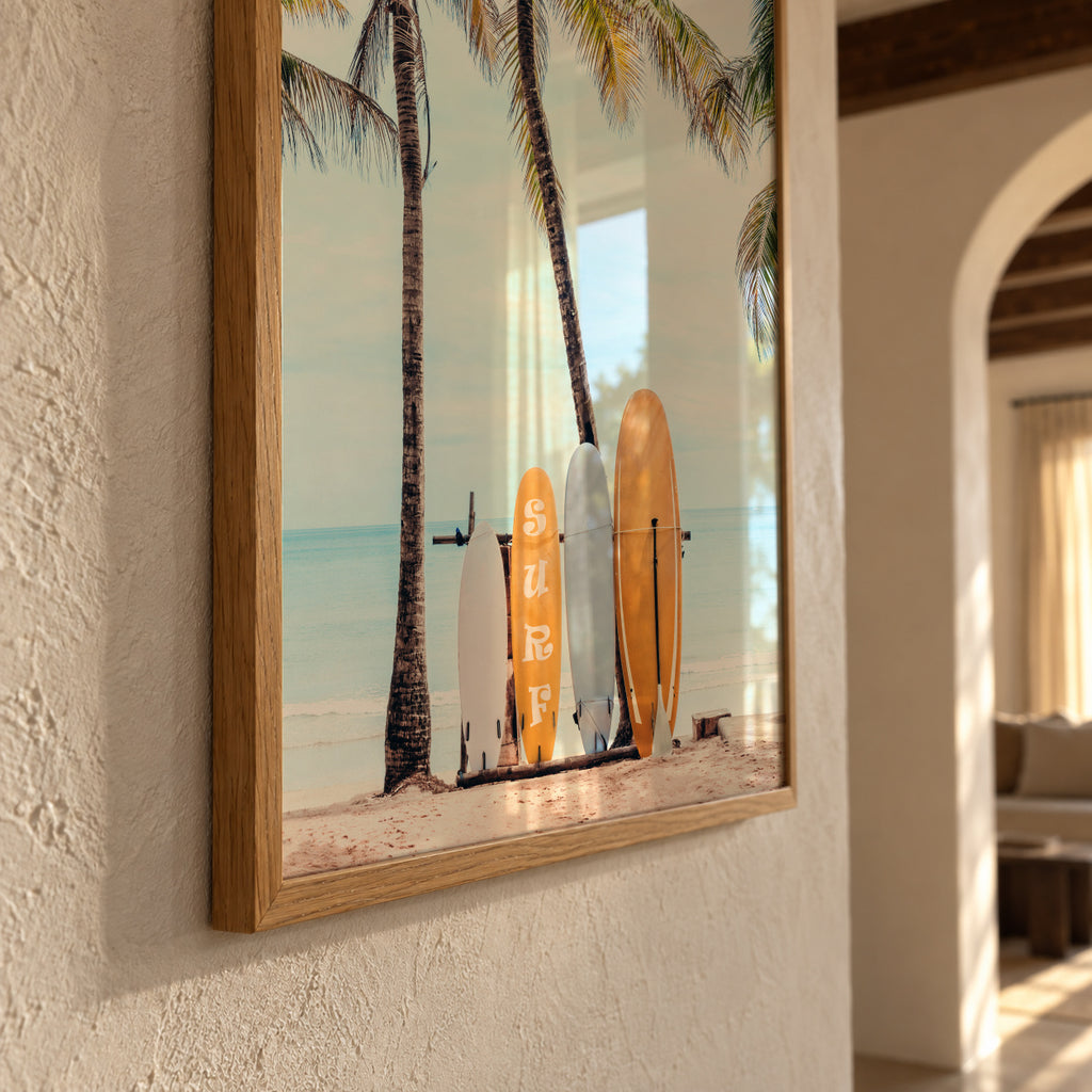 Choose Your Surfboard - Framed poster detail