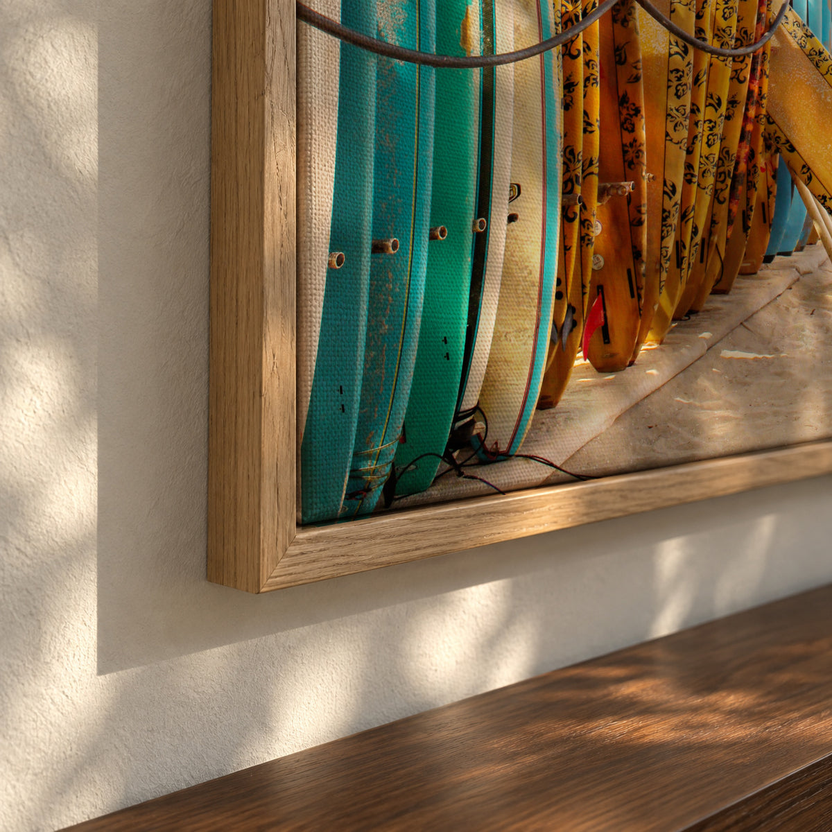 Choose Your Surfboard 2 - Framed canvas detail