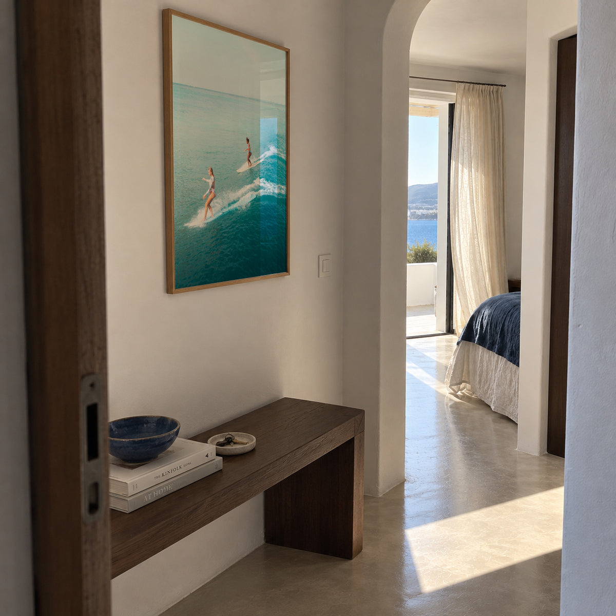 Surf Dance - Framed poster in an interior