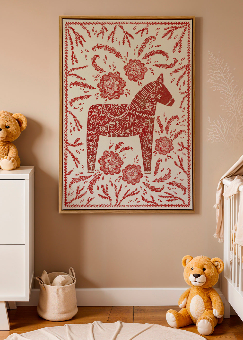 Dala-häst röd poster