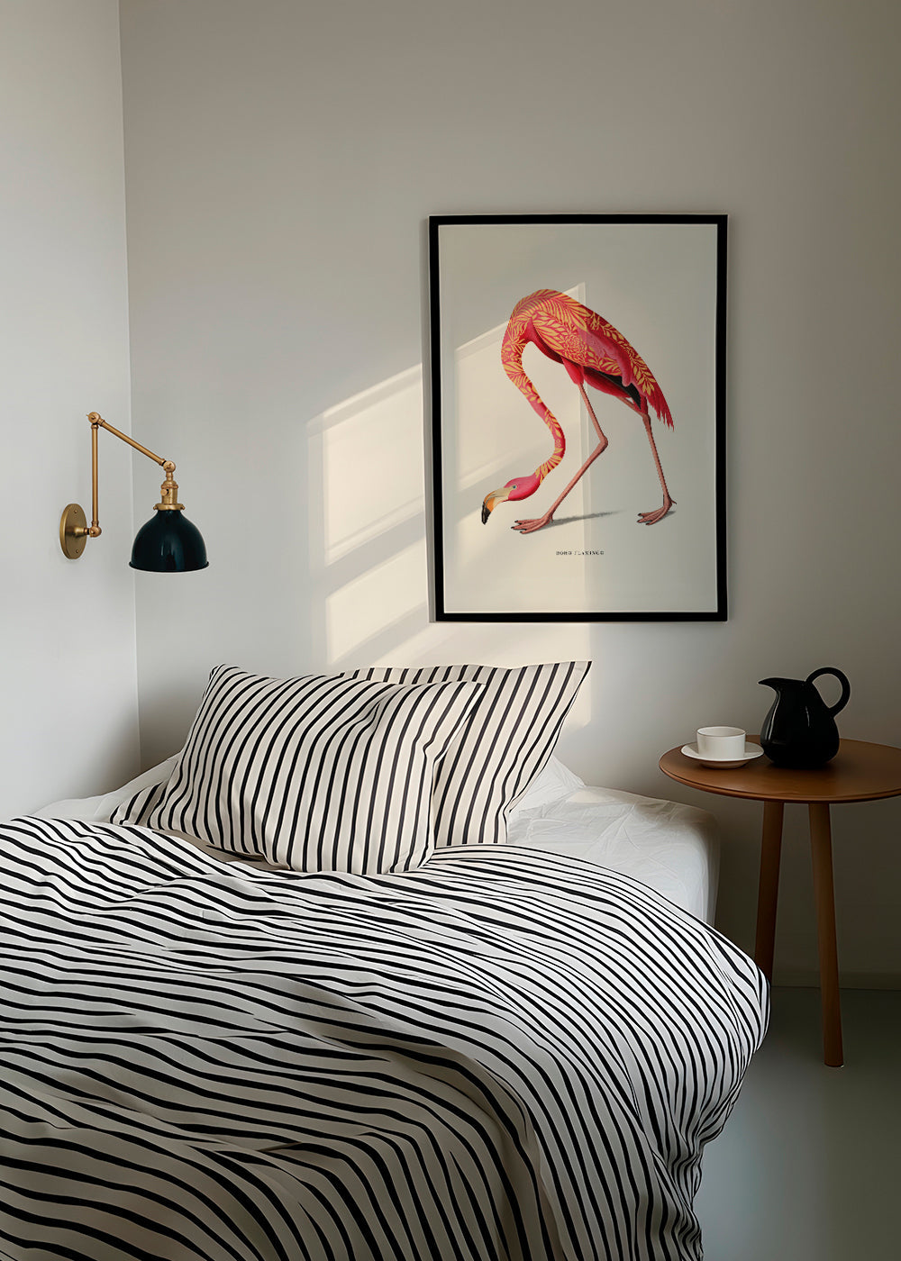 Boho flamingo illustration