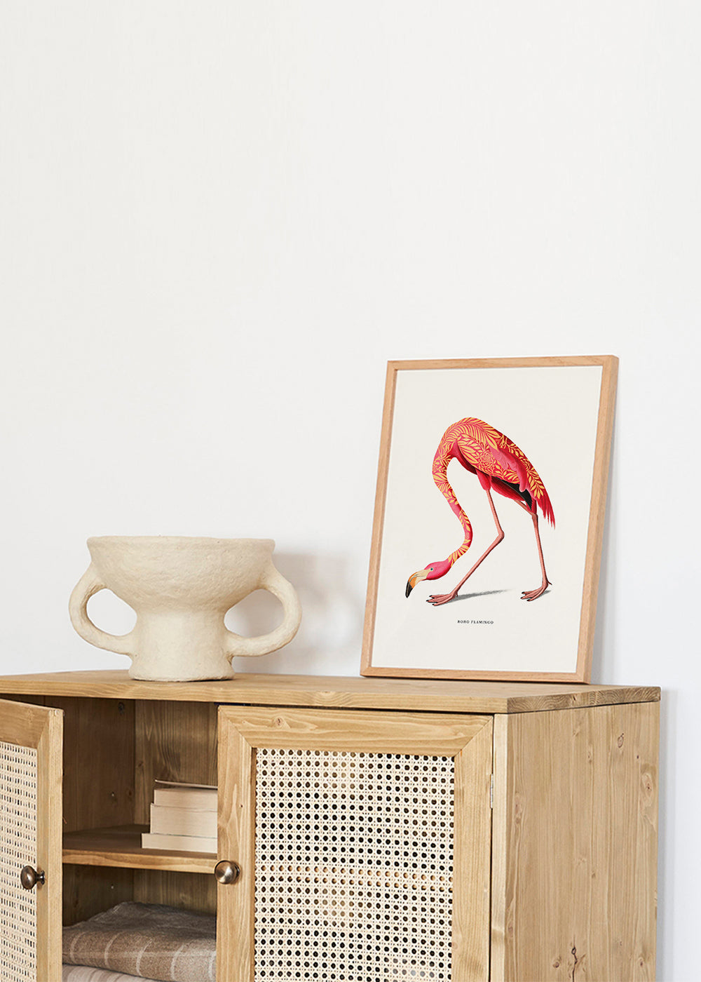 Boho flamingo illustration