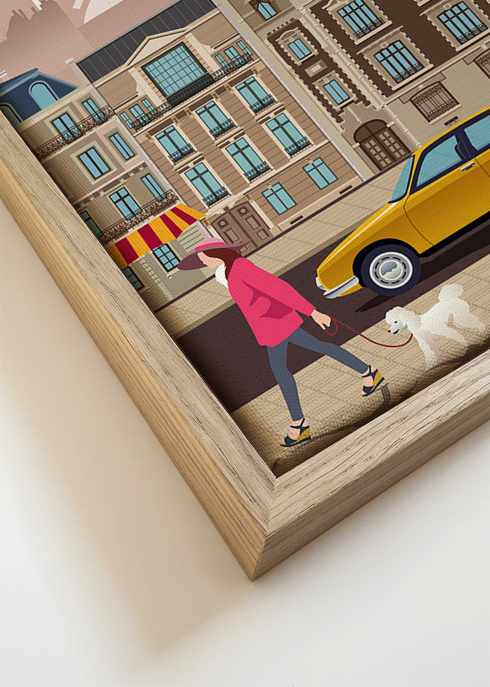 Reseaffisch Paris illustration med tunnelbaneingång