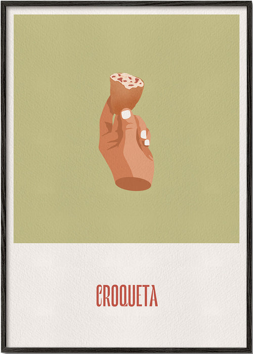 Kökskonst Kroket illustration