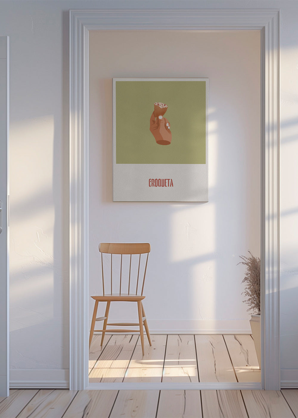 Kökskonst Kroket illustration