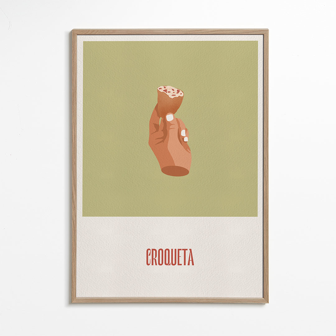 Kökskonst Kroket illustration